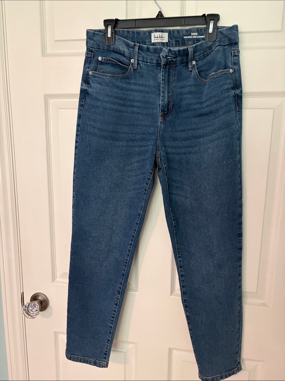 Nicole Miller Indigo High-Rise Straight Jeans